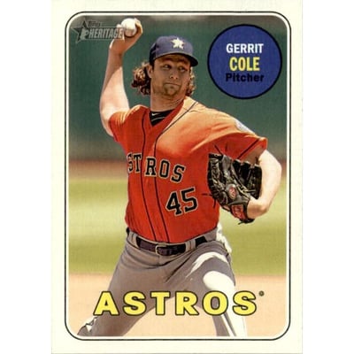 2018 Topps Heritage Action Variations #715 Gerrit Cole