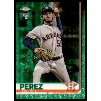 2019 Topps Chrome Green Wave Refractors #62 Cionel Perez