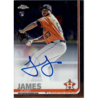 2019 Topps Chrome Rookie Autographs #RAJJ Josh James