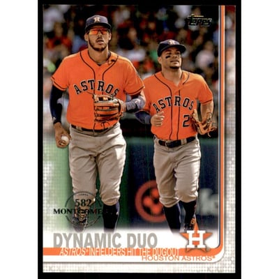 2019 Topps Factory Set 582 Montgomery #294 Dynamic Duo/Carlos Correa/Jose Altuve