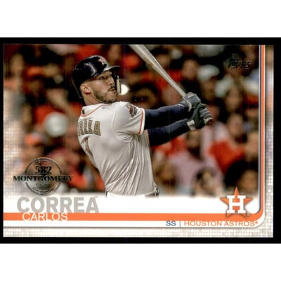 2019 Topps Factory Set 582 Montgomery #32 Carlos Correa