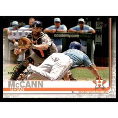 2019 Topps Factory Set 582 Montgomery #322 Brian McCann