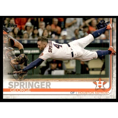 2019 Topps Factory Set 582 Montgomery #323 George Springer