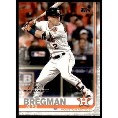 2019 Topps Factory Set 582 Montgomery #700 Alex Bregman