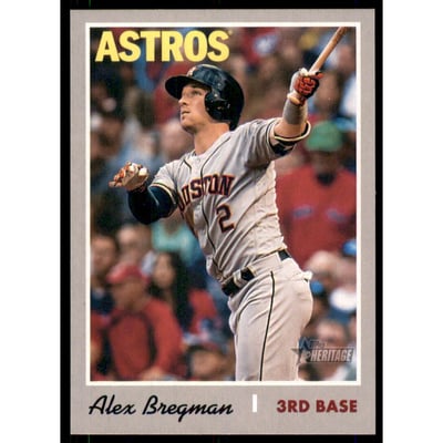 2019 Topps Heritage Action Variations #424 Alex Bregman