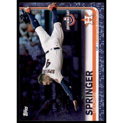 2019 Topps Opening Day Purple Foil #40 George Springer