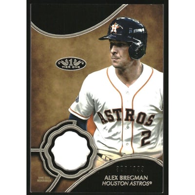 2019 Topps Tier One Relics #T1RABR Alex Bregman/399