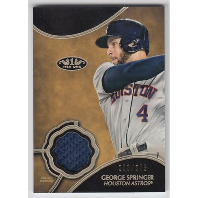 2019 Topps Tier One Relics #T1RGS George Springer/375