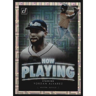 2020 Donruss Now Playing Vector #4 Yordan Alvarez