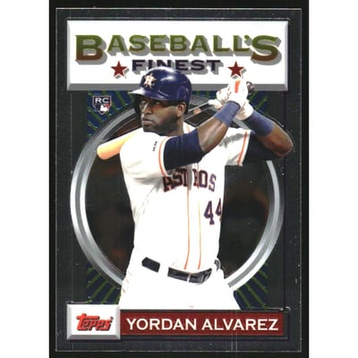 2020 Finest Flashbacks #40 Yordan Alvarez RC