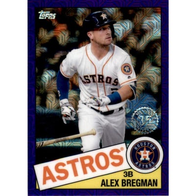 2020 Topps '85 Topps Silver Pack Chrome Series 2 Purple Refractors #85TC17 Alex Bregman