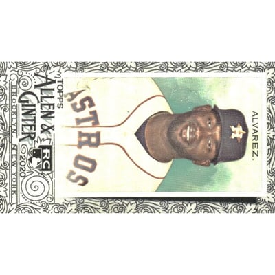2020 Topps Allen and Ginter Mini Black Border #118 Yordan Alvarez