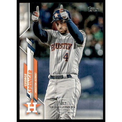2020 Topps Factory Set 582 Montgomery Club #330 George Springer