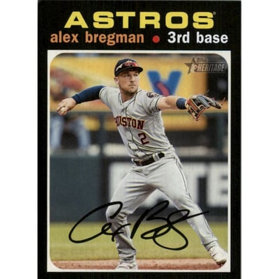 2020 Topps Heritage Action Variations #453 Alex Bregman