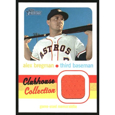 2020 Topps Heritage Clubhouse Collection Relics #CCRAB Alex Bregman