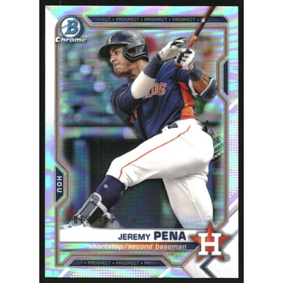 2021 Bowman Chrome Prospects Refractors #BCP11 Jeremy Pena
