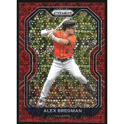 2021 Panini Prizm Prizms Red Donut Circles #60 Alex Bregman