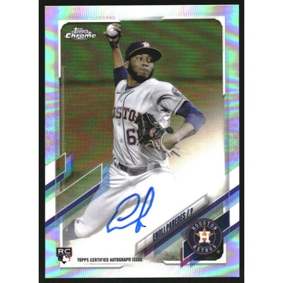 2021 Topps Chrome Rookie Autographs Refractors #RAEP Enoli Paredes