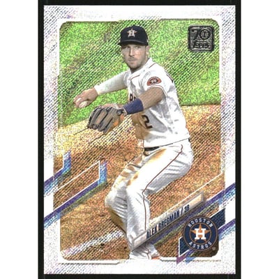2021 Topps Factory Set Walmart Foilboard #297 Alex Bregman