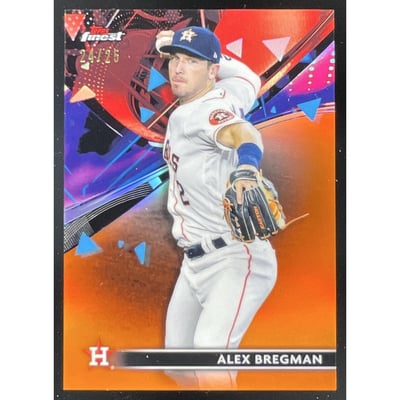 2021 Topps Finest Orange Refractor #83 Alex Bregman /25