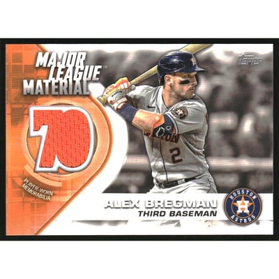 2021 Topps Update Major League Materials #MLMAB Alex Bregman