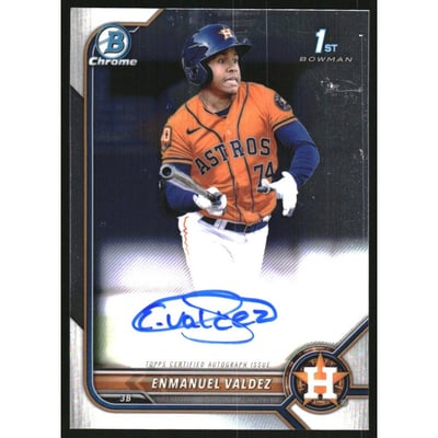 2022 Bowman Chrome Prospect Autographs #CPAEV Enmanuel Valdez