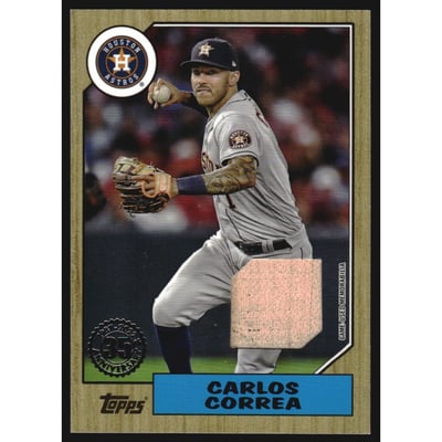 2022 Topps '87 Topps Relics #87RCC Carlos Correa