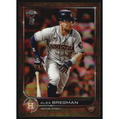 2022 Topps Chrome Ben Baller Gold Refractors #141 Alex Bregman