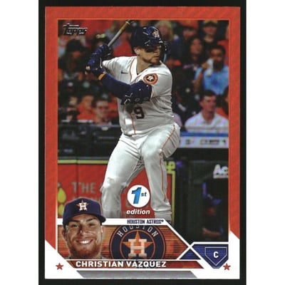 2023 Topps 1st Edition Orange #157 Christian Vazquez