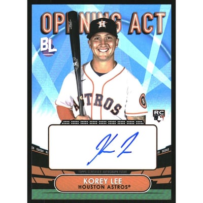 2023 Topps Big League Opening Act Autographs #OAAKLE Korey Lee
