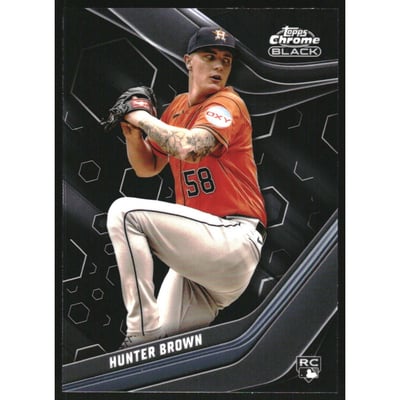 2023 Topps Chrome Black #29 Hunter Brown RC