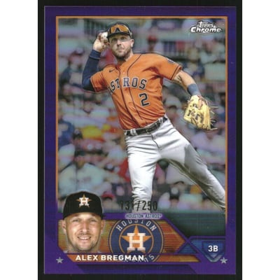 2023 Topps Chrome Purple Refractors #205 Alex Bregman