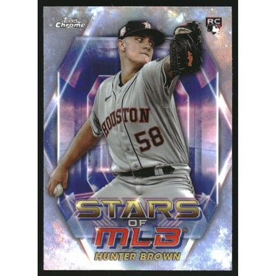2023 Topps Stars of MLB Chrome #SMLBC74 Hunter Brown