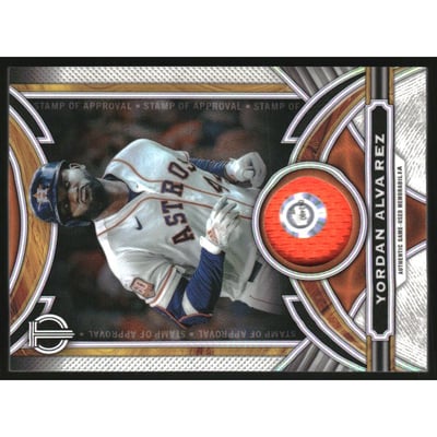 2023 Topps Tribute Stamp Of Approval Relics #SOAYA Yordan Alvarez