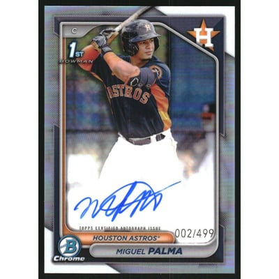 2024 Bowman Chrome Prospect Autographs Refractors #CPAMP Miguel Palma