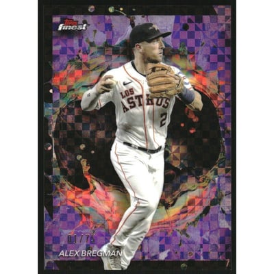 2024 Finest Purple Checkerboard Refractors #268 Alex Bregman