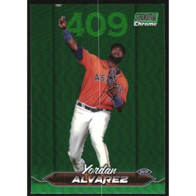 2024 Stadium Club Chrome Green Refractors #158 Yordan Alvarez