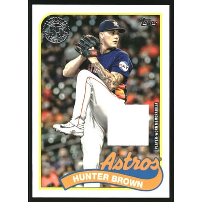 2024 Topps '89 Topps Relics #89BRHB Hunter Brown