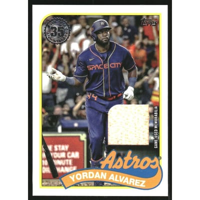 2024 Topps '89 Topps Relics #89BRYA Yordan Alvarez