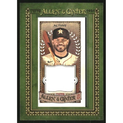 2024 Topps Allen and Ginter Mini Framed Relics #MFRJA Jose Altuve