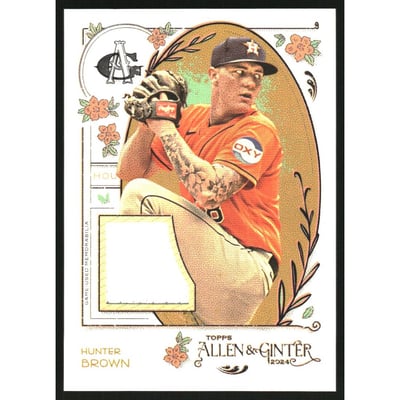 2024 Topps Allen and Ginter Relics #AGRHB Hunter Brown B