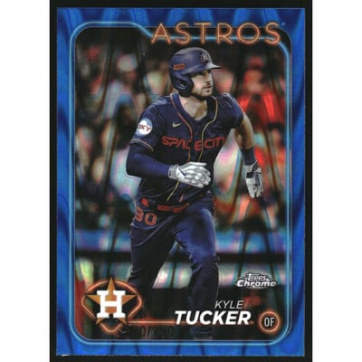 2024 Topps Chrome Blue RayWave Refractors #112 Kyle Tucker