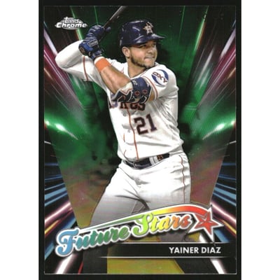 2024 Topps Chrome Future Stars Green Refractors #FS18 Yainer Diaz