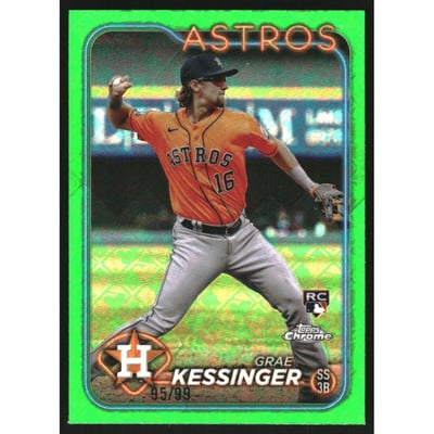 2024 Topps Chrome Logofractor Green Refractors #193 Grae Kessinger