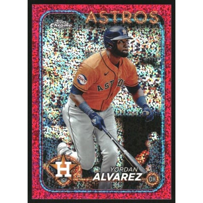2024 Topps Chrome Magenta Speckle Refractors #170 Yordan Alvarez