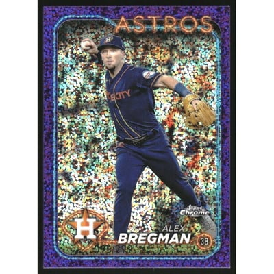 2024 Topps Chrome Purple Speckle Refractors #53 Alex Bregman