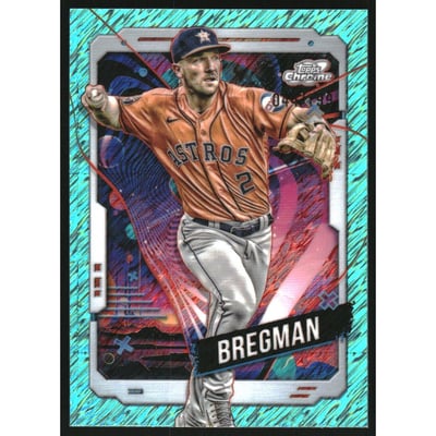 2024 Topps Cosmic Chrome Aqua Equinox Refractors #190 Alex Bregman