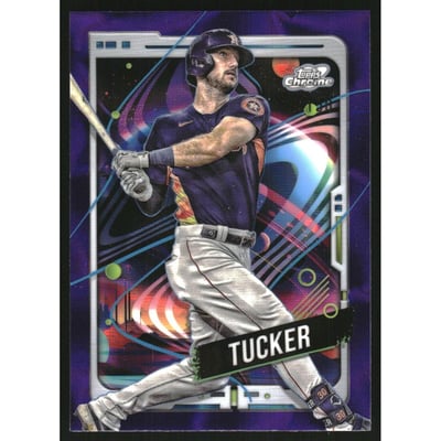 2024 Topps Cosmic Chrome Purple Nebula Refractors #46 Kyle Tucker