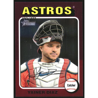 2024 Topps Heritage Chrome #512 Yainer Diaz HN/699
