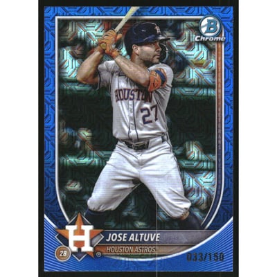 2025 Bowman Chrome Bowman Mega Box Blue Refractors #63 Jose Altuve